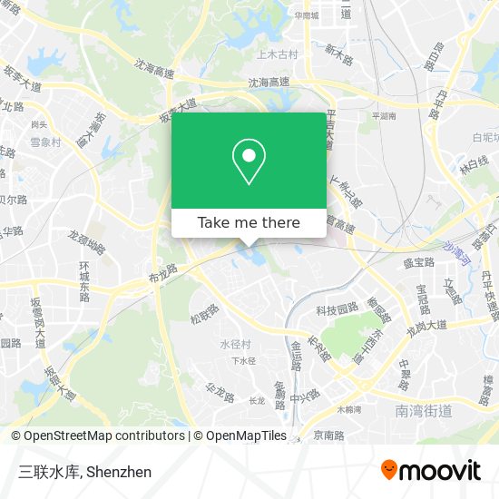三联水库 map