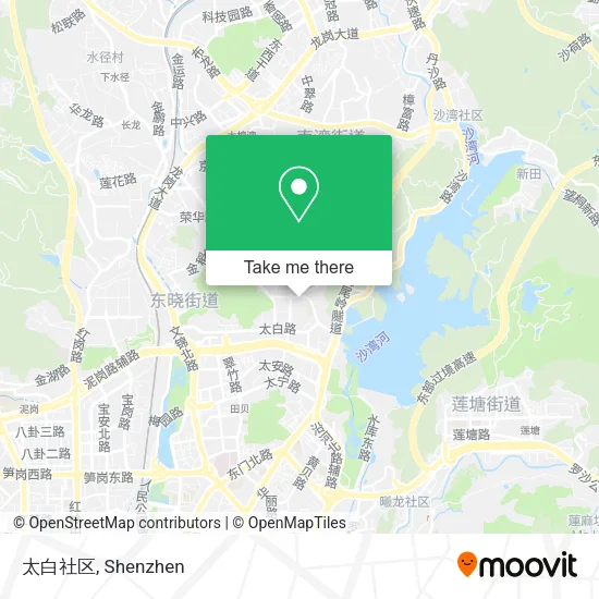 太白社区 map