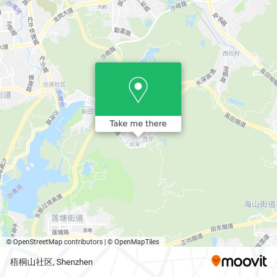 梧桐山社区 map