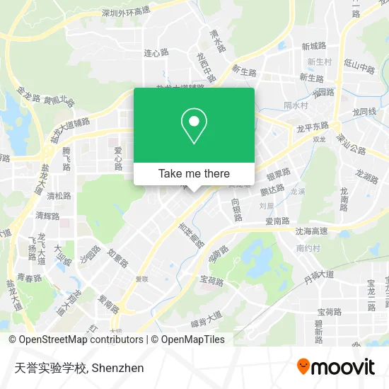 天誉实验学校 map