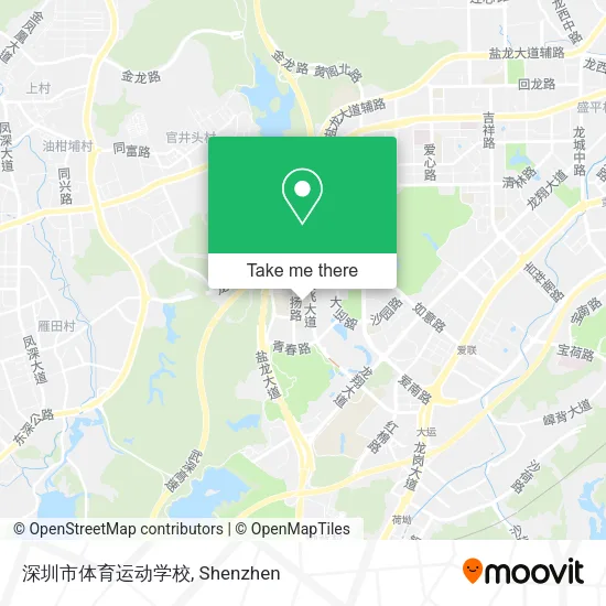 深圳市体育运动学校 map