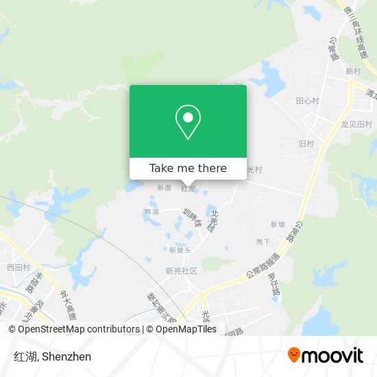红湖 map
