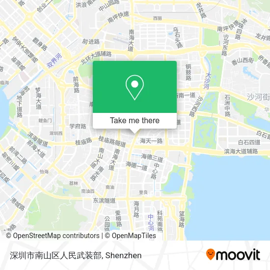 深圳市南山区人民武装部 map