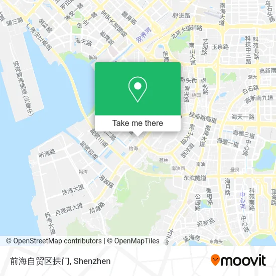 前海自贸区拱门 map
