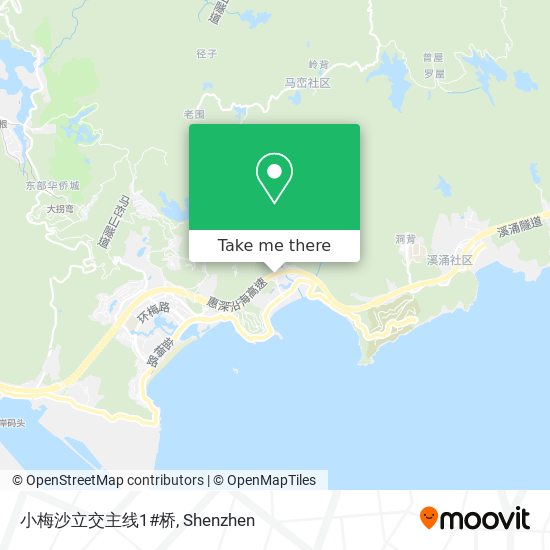 小梅沙立交主线1#桥 map