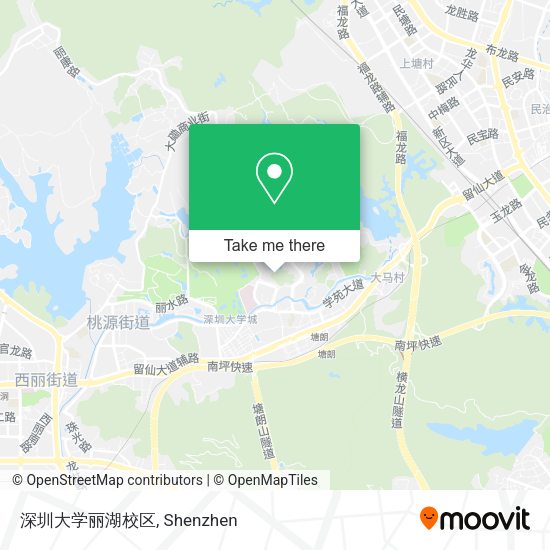 深圳大学丽湖校区 map