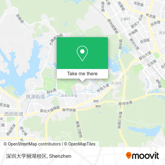 深圳大学丽湖校区 map