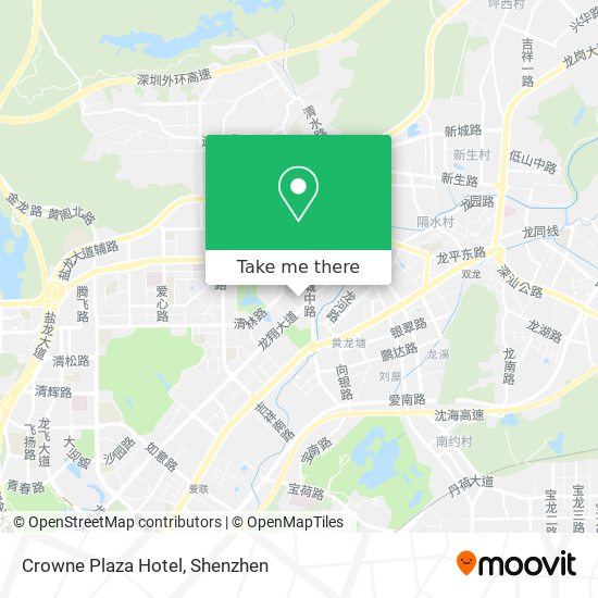 Crowne Plaza Hotel map