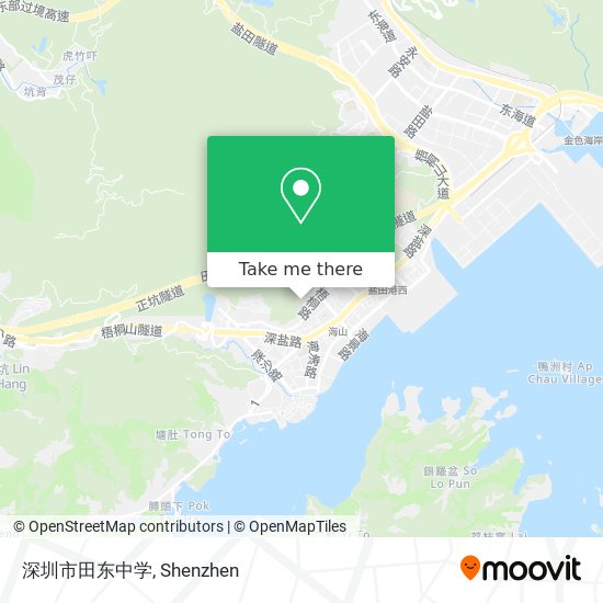 深圳市田东中学 map