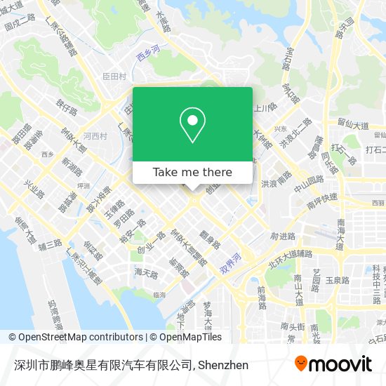 深圳市鹏峰奥星有限汽车有限公司 map