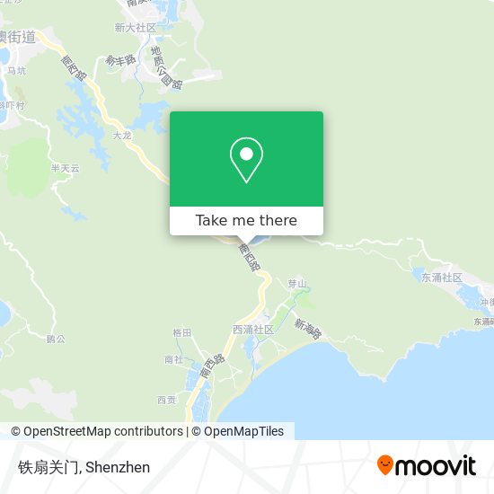 铁扇关门 map