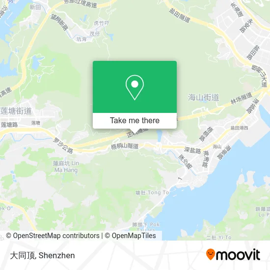 大同顶 map