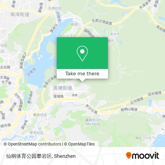 仙桐体育公园攀岩区 map