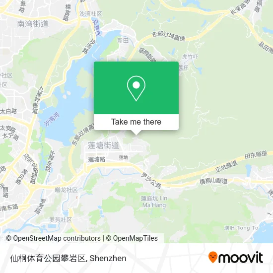 仙桐体育公园攀岩区 map