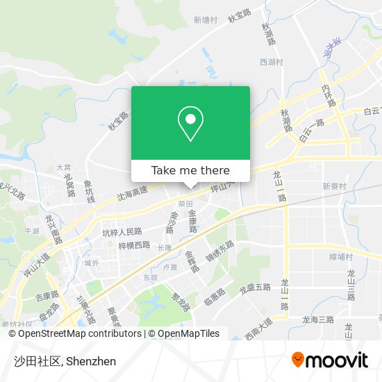 沙田社区 map