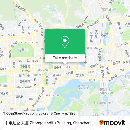 中电迪富大厦 Zhongdiandifu Building map