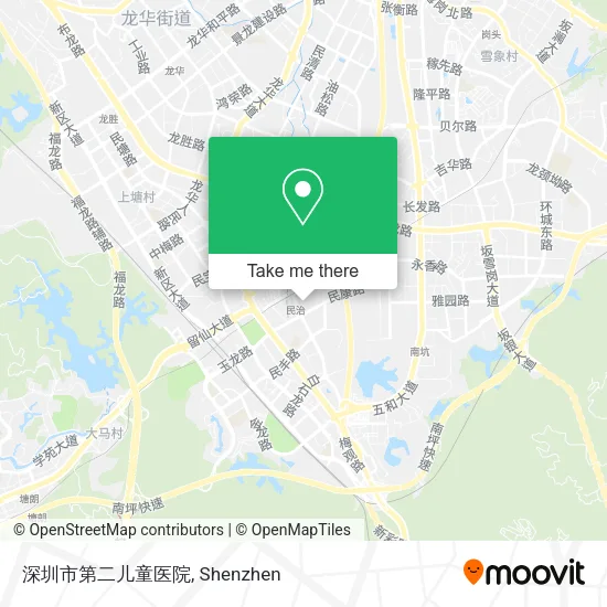 深圳市第二儿童医院 map