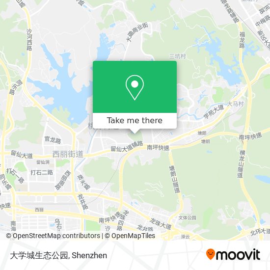 大学城生态公园 map