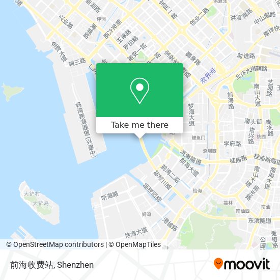 前海收费站 map