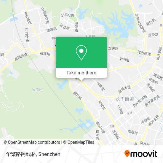 华繁路跨线桥 map