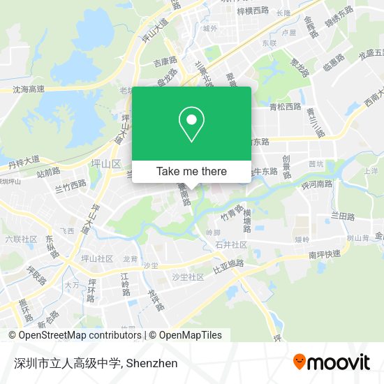 深圳市立人高级中学 map