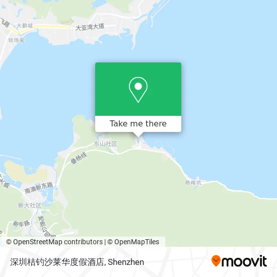 深圳桔钓沙莱华度假酒店 map