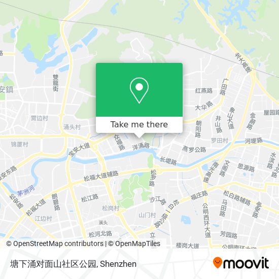 塘下涌对面山社区公园 map