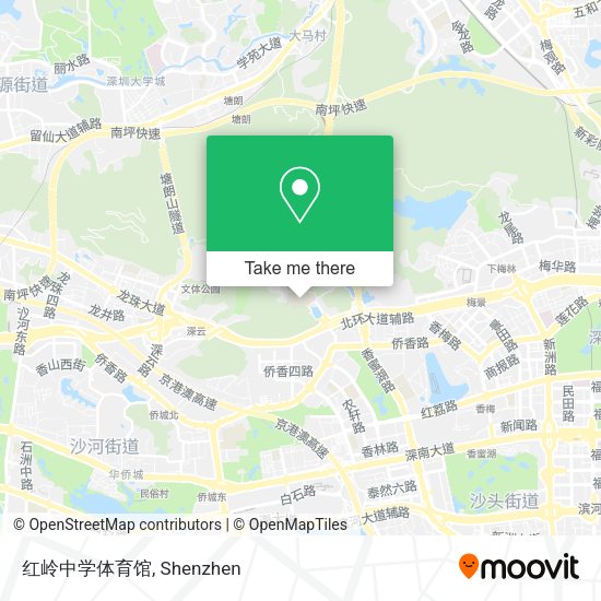 红岭中学体育馆 map