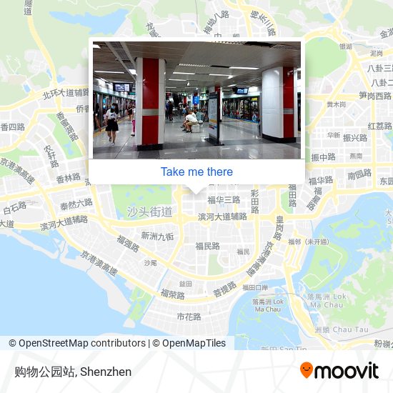 购物公园站 map