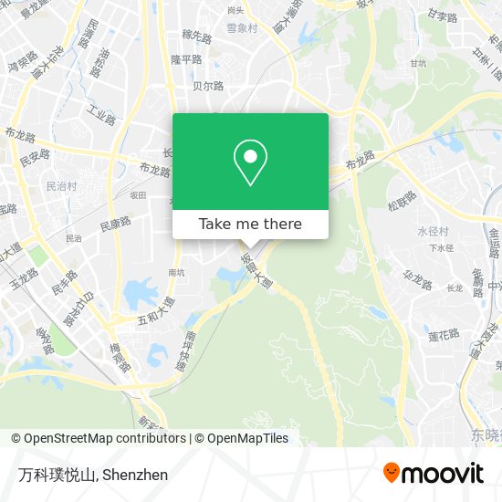 万科璞悦山 map