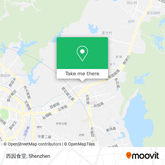 西园食堂 map