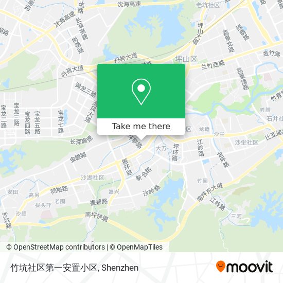 竹坑社区第一安置小区 map