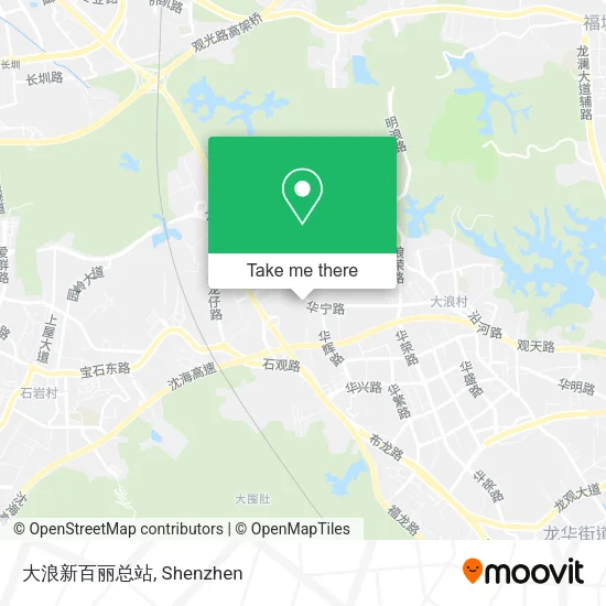 大浪新百丽总站 map