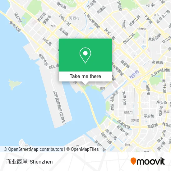 商业西岸 map