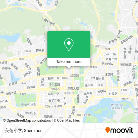 美莲小学 map
