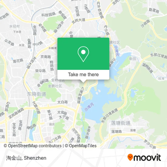 淘金山 map