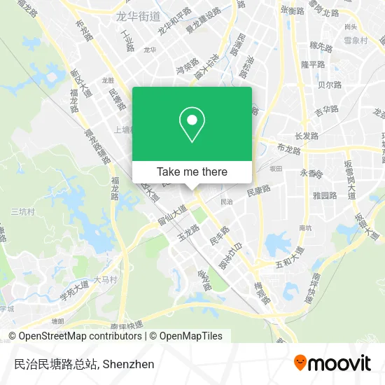 民治民塘路总站 map