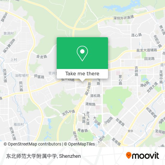 东北师范大学附属中学 map