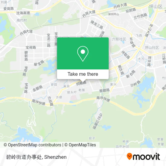 碧岭街道办事处 map