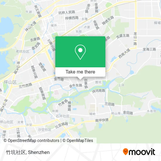 竹坑社区 map