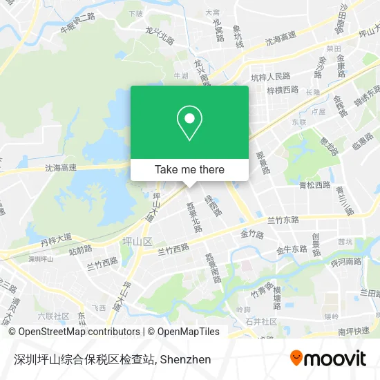 深圳坪山综合保税区检查站 map