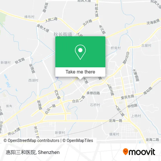 惠阳三和医院 map