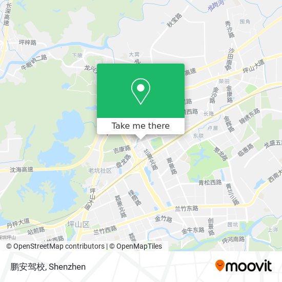鹏安驾校 map
