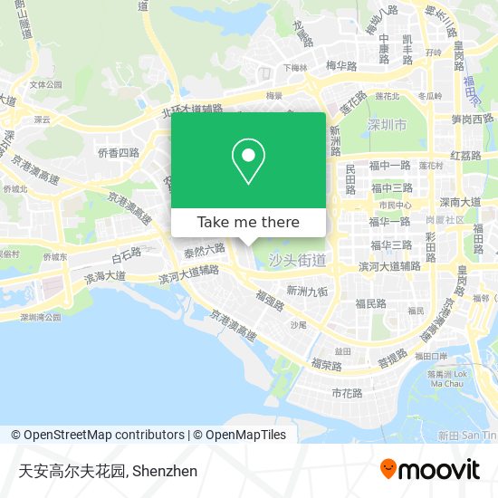 天安高尔夫花园 map
