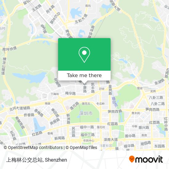 上梅林公交总站 map
