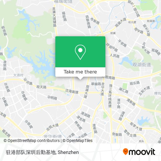 驻港部队深圳后勤基地 map