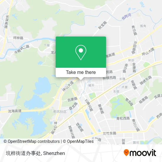 坑梓街道办事处 map