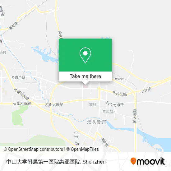 中山大学附属第一医院惠亚医院 map