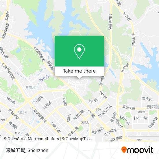 曦城五期 map