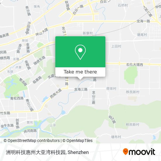 洲明科技惠州大亚湾科技园 map